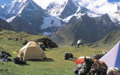 Camping in Peru